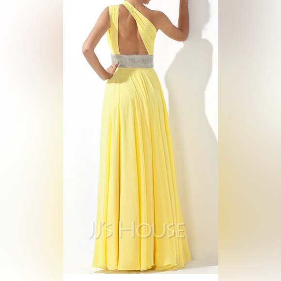 JJs House One Shoulder Yellow Dress - Picture 6 of 7